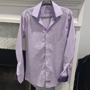 English laundry men's lavender dress shirt